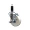 Service Caster 4'' Nylon Swivel 1-1/8'' Expanding Stem Caster with Brake SCC-EX20S414-NYS-TLB-118 - alternate 1